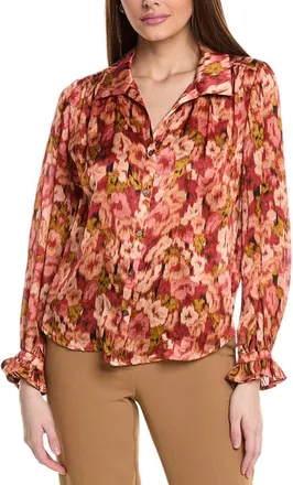 Vince Camuto Collared Button-Down Blouse