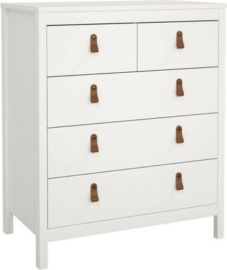 Dmora Cajonera Alulim, C&oacute;moda Multiusos, C&oacute;moda De Dormitorio, Gabinete Con Cajones, 82x48 H99 Cm, Blanco - Dmora