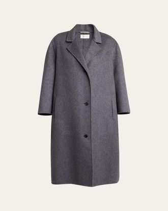 The Row Gustaf Cashmere-Silk Single-Breasted Coat