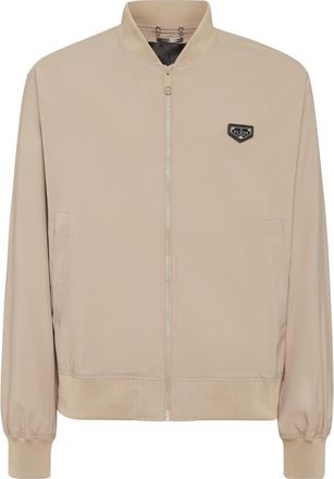 Philipp Plein Nylon Bomber Jacket Men in Beige at Nordstrom, Size Xxx-Large