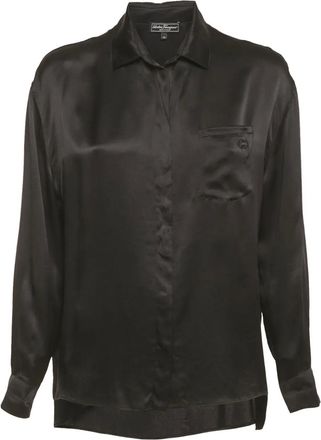 Ferragamo T-shirt con taschino - Nero