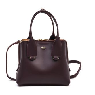 Baldinini Bolso de mano de cuero burdeos - Bags - Mujer - Marr&oacute;n - ONE SIZE