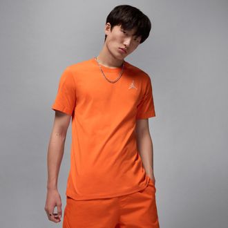 Nike Jordan Mens Jordan Jumpman Short-Sleeve T-Shirt in Orange | DC7485-805