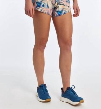 Oiselle Womens Roga Running Shorts In Bright Marble
