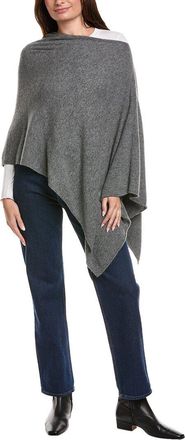Amicale Cashmere Jersey Asymmetrical Cashmere Poncho