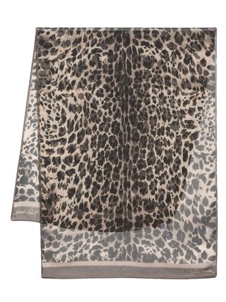 Roberto Cavalli Queen of Sicily-print scarf - women - Silk - One Size - Neutrals