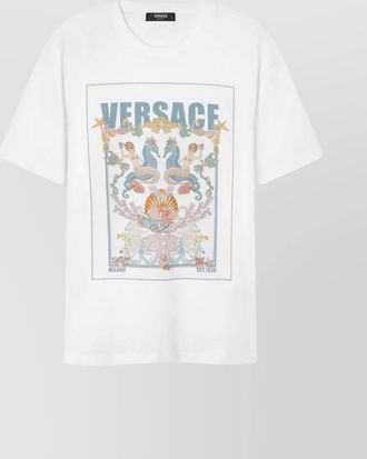 Versace cotton printed short-sleeve t-shirt