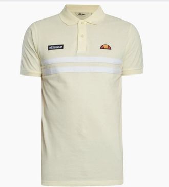Ellesse Mens Ellesse Muccia Light Yellow Polo - Size: 44
