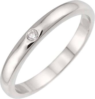 Tiffany & Co. Silver Platinum 950 Band Ring (Pre-Owned)