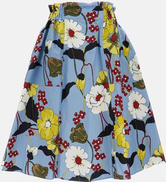 Marni Multicolor Floral Printed Skirt