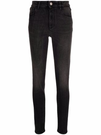 The Attico high-waist skinny-fit jeans - Black