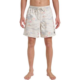 Quiksilver Everyday Water Repellent Tropical Surf Volley 6-Inch Swim Trunks in Moonstruck at Nordstrom Rack, Size Xx-Large