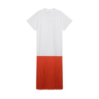 Alaia Fringed T-shirt - female - Ala&iuml;a - Midi Dresses - Multicolor - XS - Dresses