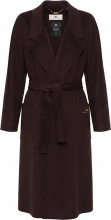 Elisabetta Franchi Double Breasted Coat