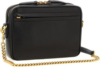 Valentino Garavani Unisex Brown Lamb Leather Crossbody Bag