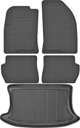 OEM Juego De Alfombrillas De Goma Para Coche Y Maletero Para Ford Fiesta Mk6 Hatchback (2002-2008)