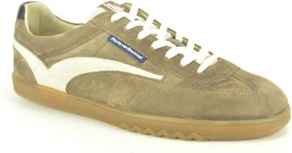 Floris Van Bommel Schoenen, Heren, Beige, 43 EU, Su&egrave;de, Taupe su&egrave;de Sneaker N. gum Z