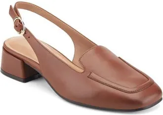 Easy Spirit Farida Slingback Pump in Medium Brown at Nordstrom, Size 5.5