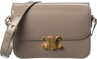 Celine Classique Triomphe Leather Shoulder Bag
