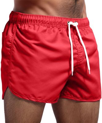 Generic Mens Swim Shorts Summer Quickdry with Mesh Lining Beach Shorts Elastic Waist Drawstring Lightweight Swimming Trunks Casual Holiday Surf Short Men Brea