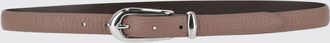 Orciani Adjustable Belt in Hammered Calfskin with Pin Buckle
