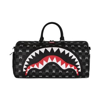 Sprayground Weekend Bags, male, Multicolor, Size: ONE SIZE Peeking Character Check Duffle