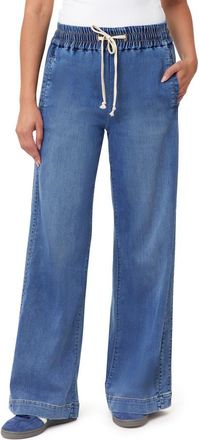 Kensie Ultra High Waist Relaxed Fit Denim Pants in Oxford at Nordstrom Rack, Size X-Large