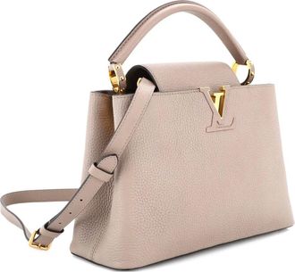 Louis Vuitton Borsa a tracolla Capucines PM in pelle - Toni neutri