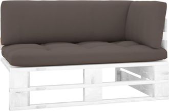 vidaXL Sof&aacute; De Jard&iacute;n Esquina De Palets Madera Pino Impregnada Blanco Vidaxl