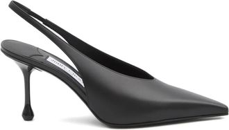 Jimmy Choo London 80 mm Isa slingback pumps met puntige neus - Zwart