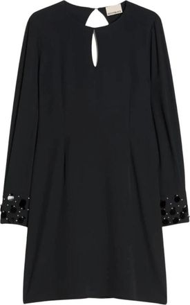 Pennyblack Pbppaio Jurk - Dames - Feestkleedjes - Zwart - XL - Leer - Kleedjes
