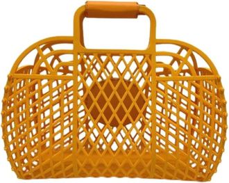 Fendi Pre-owned 8Gh 389 Baguette tas - Dames - Vintage Shopper - Oranje - ONE Size - Leer - Vintage