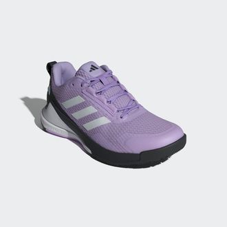 adidas Hallenschuh ADIDAS PERFORMANCE NOVAFLIGHT 2 INDOOR, Damen, Gr. 38,5, schwarz (powder plum, zero metallic, core schwarz), Synthetik, Textil, Schuhe Hal