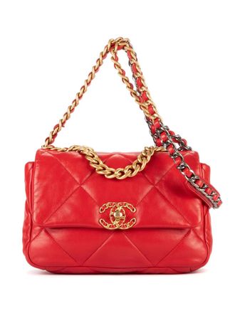 Chanel Gewatteerde tas met ketting - Rood
