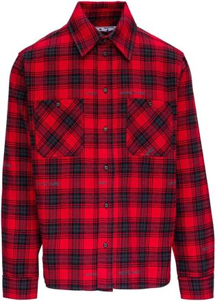 Off-white Red Flannel Check Shirt