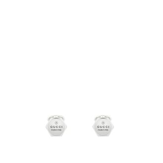 Gucci Hexagon Logo Manchetknopen - Dames - Manchetknopen - Grijs - ONE Size - Accessoires