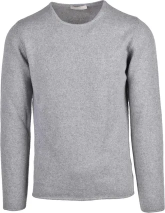 Daniele Fiesoli Truien & Vesten, Heren, Grijs, 2Xl, Kasjmier, Pullover met ronde hals