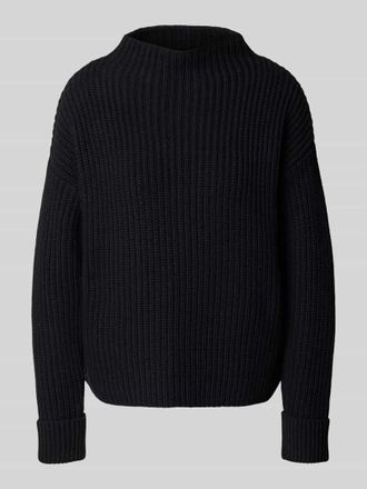 Selected Regular Fit Strickpullover aus Baumwoll-Mix Modell SELMA in Black, Größe XL