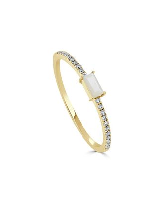 Sabrina Designs 14K 0.09 Ct. Tw. Diamond Mother Of Pearl Ring