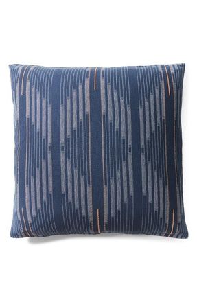 Coyuchi Morelia Jacquard Organic Cotton Euro Sham in Moonlight Blue at Nordstrom