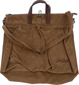 MC2 Saint Barth Tassen, Heren, Bruin, ONE Size, Leer, Borsone a spalla