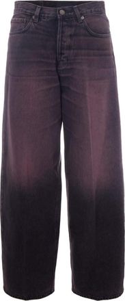 Haikure Dark Purple Loose High Rise Jeans