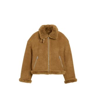 Ami Sheep Shearling Aviator Jacket