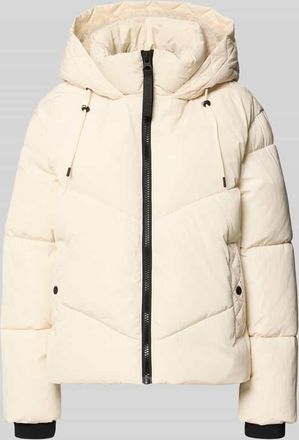 s.Oliver Red Label Regular Fit Steppjacke mit Kapuze in Offwhite, Größe 34