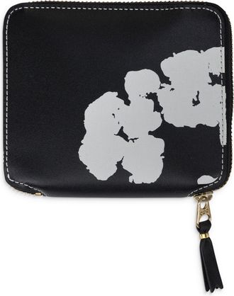 Denim Tears Black Cotton Wreath Wallet