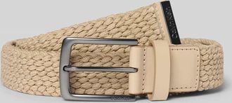 Calvin Klein G&uuml;rtel in Flecht-Optik mit Dornschlie&szlig;e in Beige, Gr&ouml;&szlig;e 100