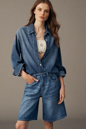 AG - Adriano Goldschmied AG Thalia Denim Long Shorts