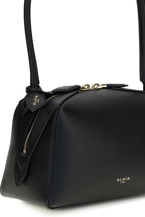 Alaia Womens Shoulder Bag Le Bouledogue Small Black