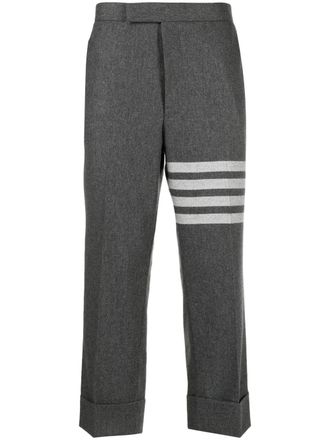 Thom Browne Low Rise Drop Crotch Tailored Trousers