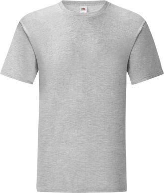 Fruit Of The Loom Fruit of the Loom Iconisch T-shirt voor heren (set van 5) (Heide Grijs)
